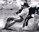 Shawne Hagan steer wrestling.